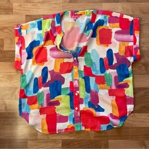 Flying Tomato Multicolor Abstract Shirt